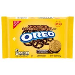 OREO Chocolate Covered Pretzel Sandwich Cookies, Limited Edition, 10.68 oz