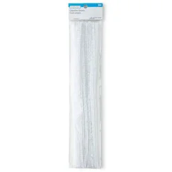 Iridescent White Chenille Pipe Cleaners, 25ct. By Creatology