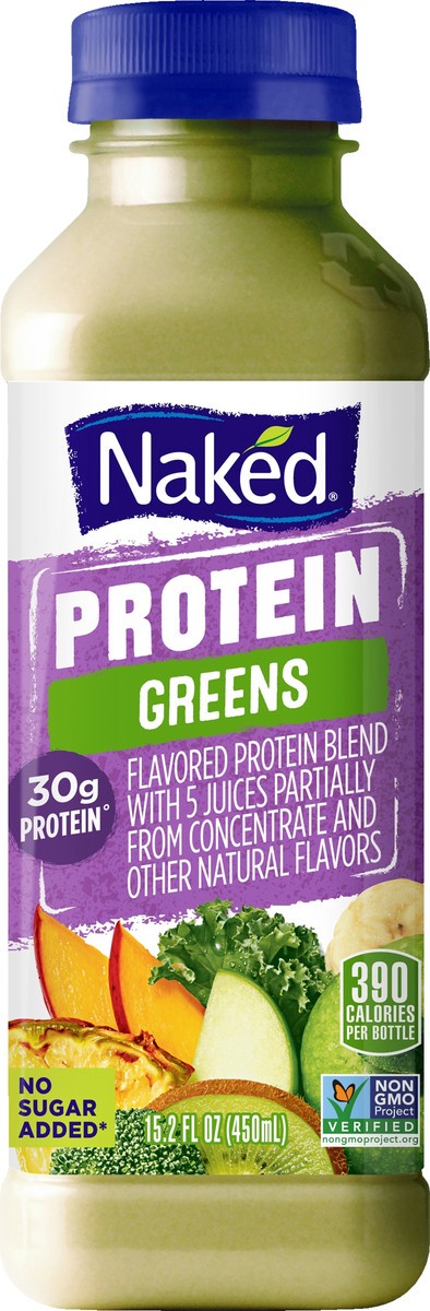 slide 1 of 11, Naked Protein Greens Juice - 15.2 oz, 15.2 oz