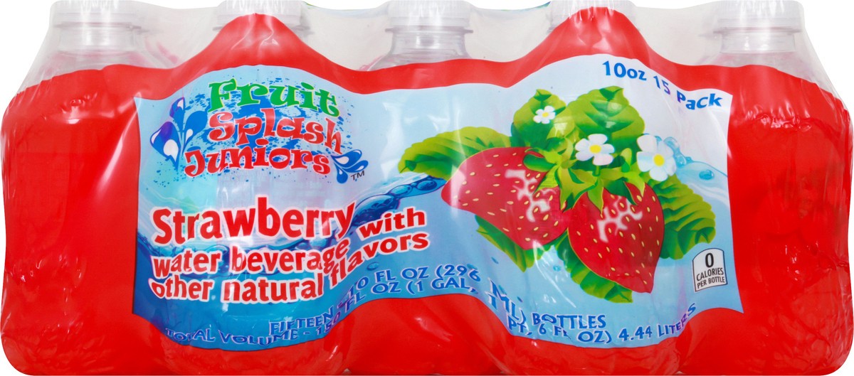 slide 6 of 13, Fruit Splash 15 Pack Strawberry Water Beverage 15 ea, 15 ct