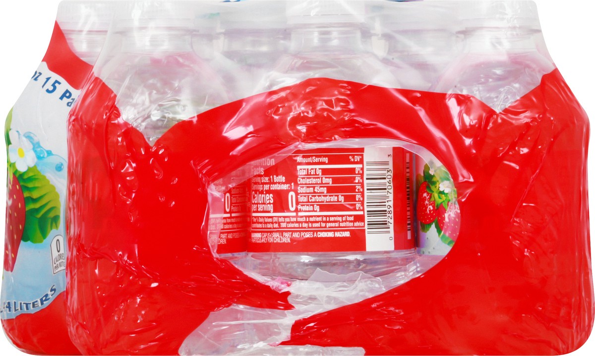 slide 7 of 13, Fruit Splash 15 Pack Strawberry Water Beverage 15 ea, 15 ct