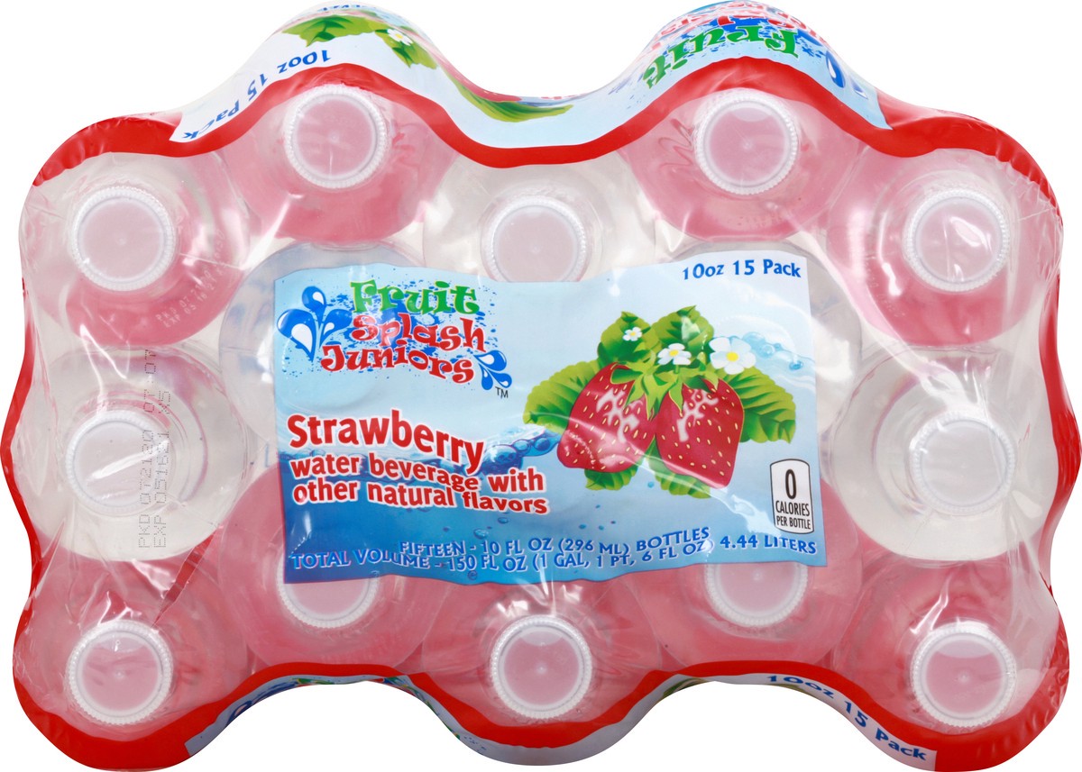 slide 4 of 13, Fruit Splash 15 Pack Strawberry Water Beverage 15 ea, 15 ct