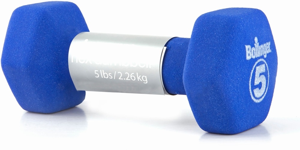slide 1 of 1, Bollinger 5-Pound Hex Bright Bell - Olympian Blue, 5 lb