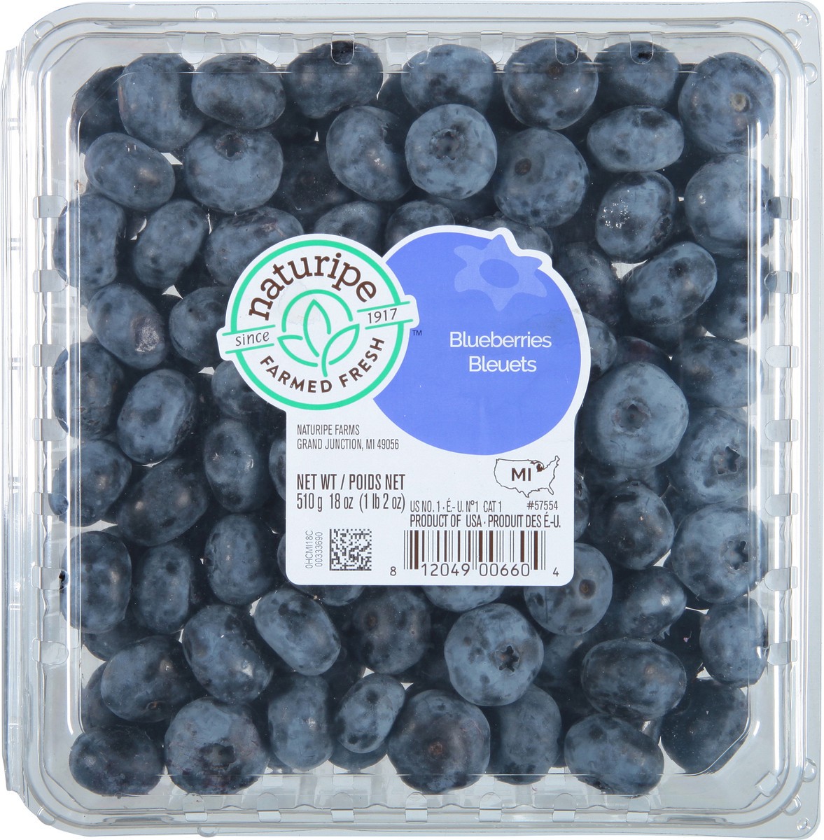 slide 6 of 9, Naturipe Farmed Fresh Blueberries 18 oz, 18 oz