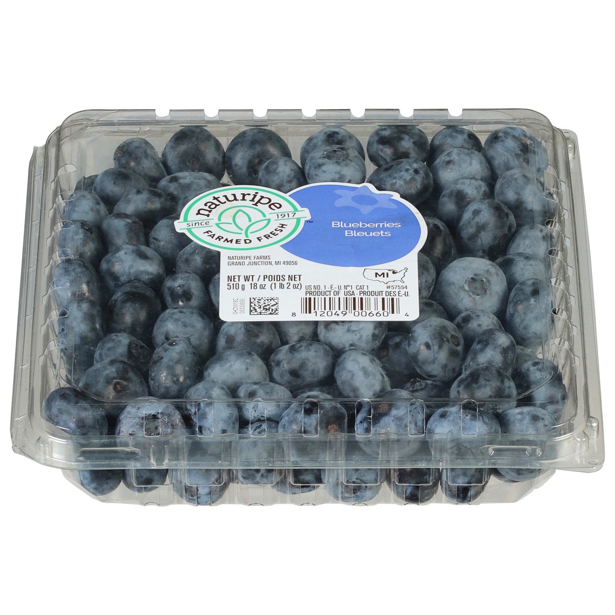 slide 1 of 9, Naturipe Farmed Fresh Blueberries 18 oz, 18 oz