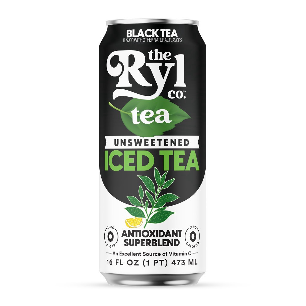 slide 1 of 3, The Ryl Co. Unsweetened Black Tea Iced Tea 16 fl oz, 16 fl oz