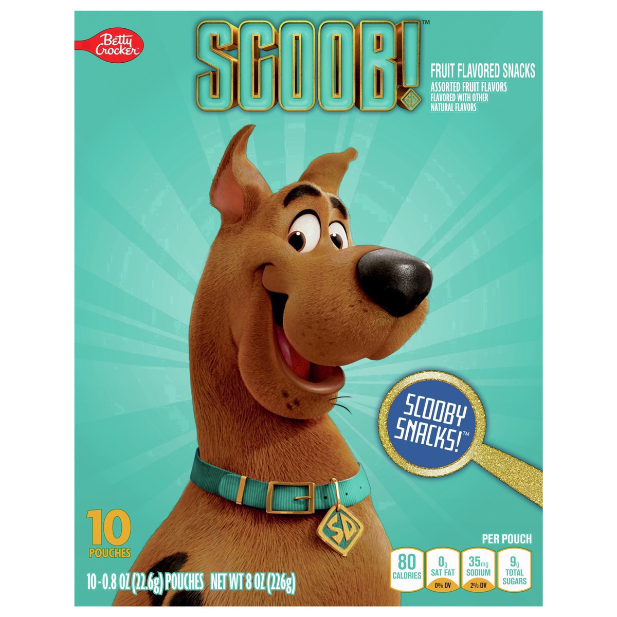 slide 8 of 23, Betty Crocker Scooby Doo Fruit Flavored Snacks, Treat Pouches, 10 ct, 10 ct