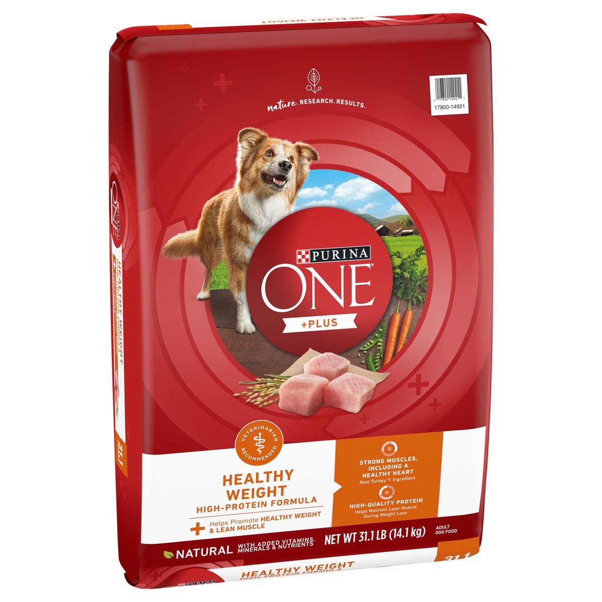 slide 2 of 9, ONE Purina ONE Plus Healthy Weight High-Protein Dog Food Dry Formula, 31.1 lb