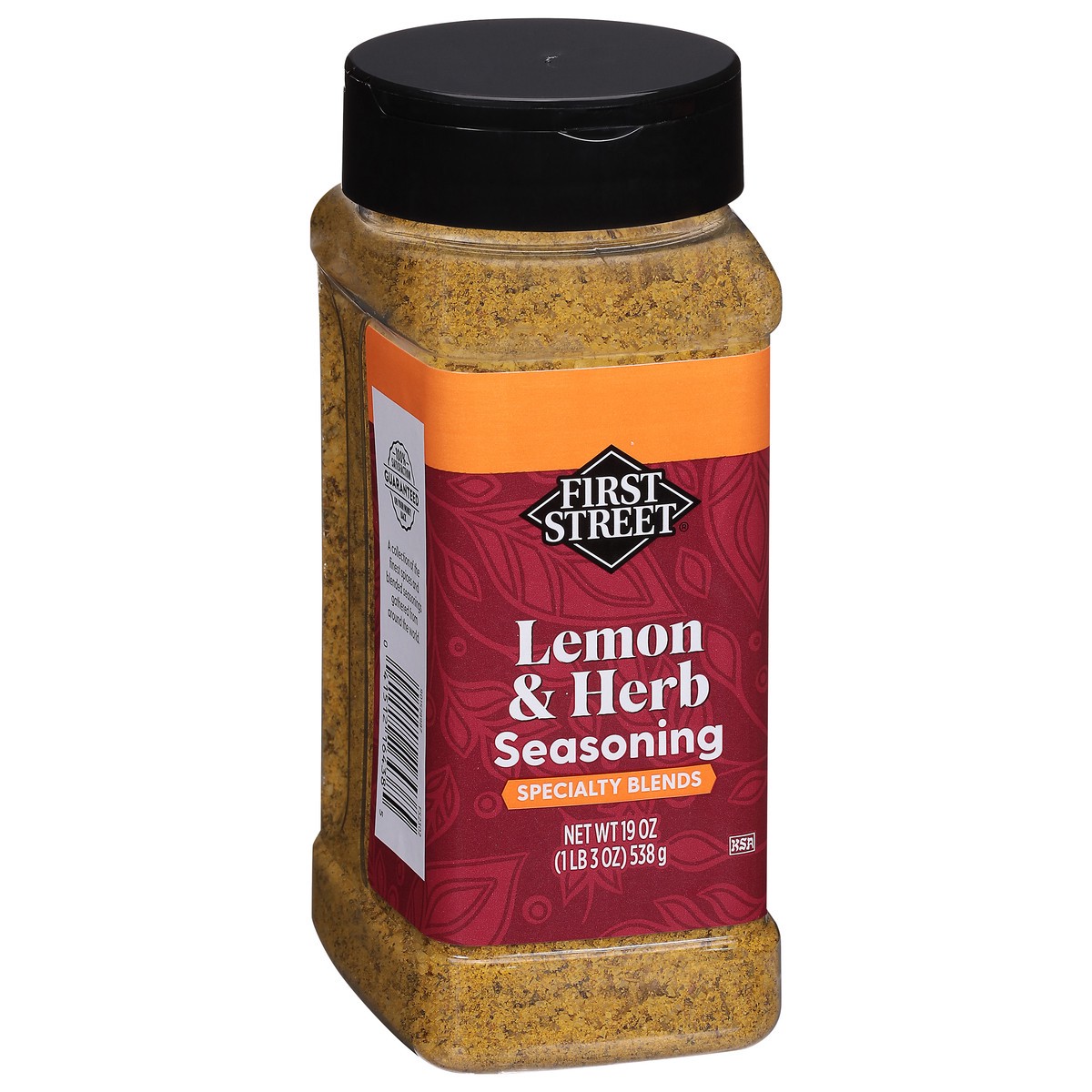 slide 3 of 4, First Street Lemon & Herb Seasoning, 19 oz