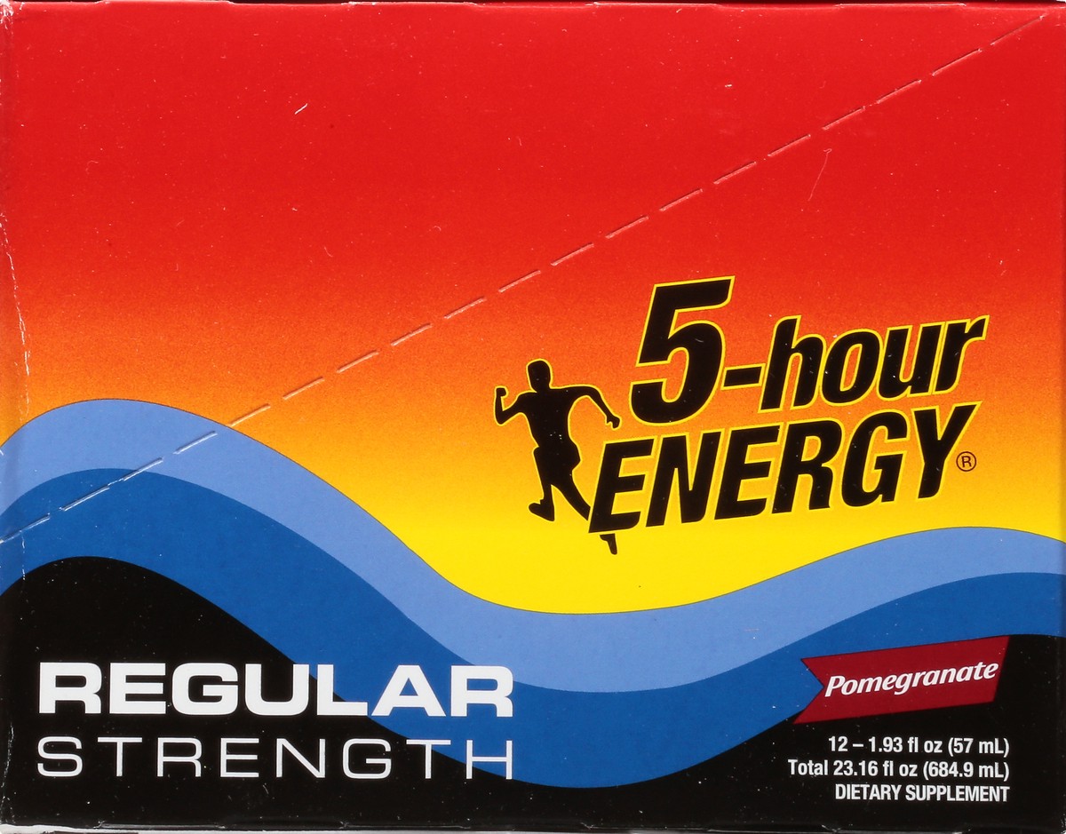 slide 3 of 12, 5-Hour Energy 12 Pack Regular Strength Pomegranate Energy Shot 12 ea, 12 ct