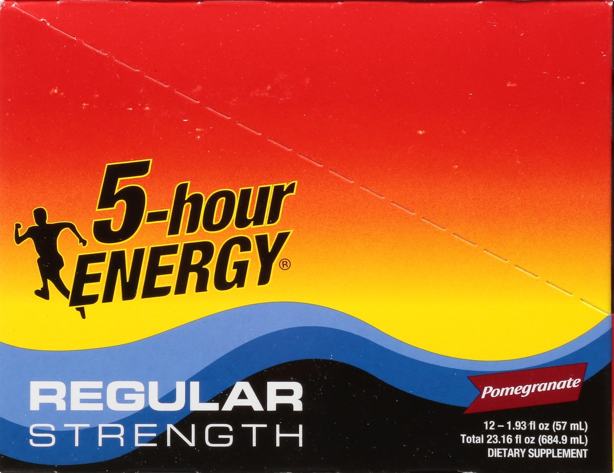 slide 8 of 12, 5-Hour Energy 12 Pack Regular Strength Pomegranate Energy Shot 12 ea, 12 ct
