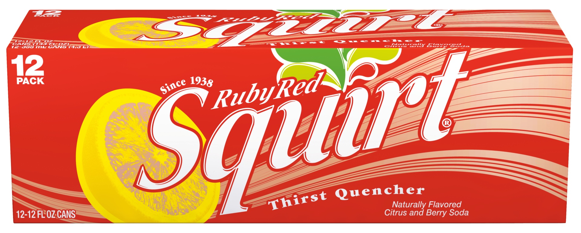 slide 1 of 3, Squirt Ruby Red Soda, 12 ct; 12 fl oz
