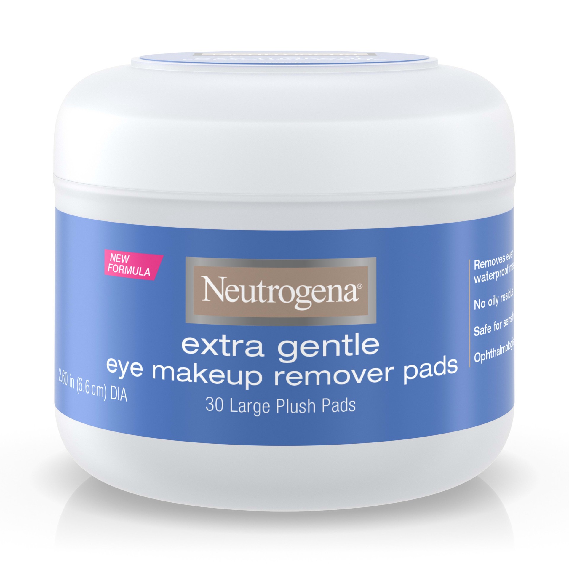 slide 2 of 5, NEUTROGENA Extra Gentle Eye Makeup Remover Pads, 30 Count, 30 ct