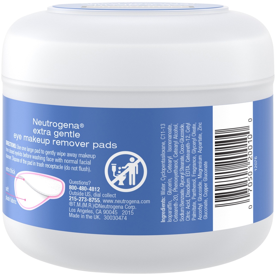 Neutrogena Extra Gentle Eye Makeup Remover Pads 30 ct Shipt