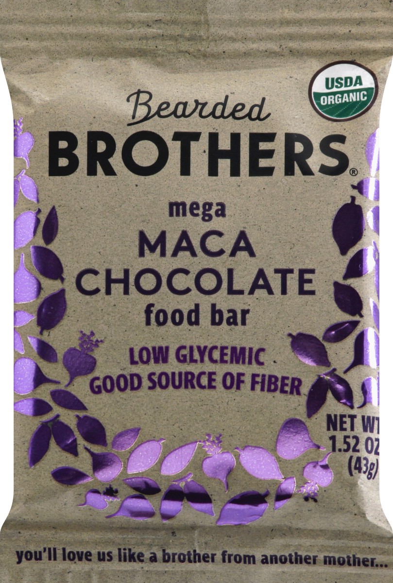 slide 3 of 13, Bearded Brothers Mega Maca Chocolate Food Bar 1.52 oz, 2 oz