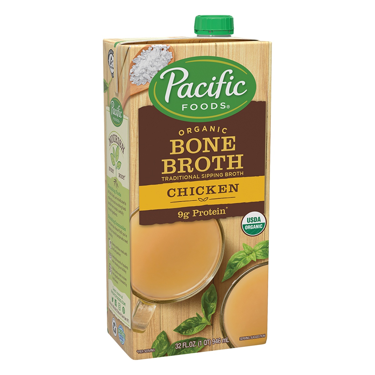 slide 2 of 8, Pacific Foods Organic Chicken Bone Broth, 32 fl oz