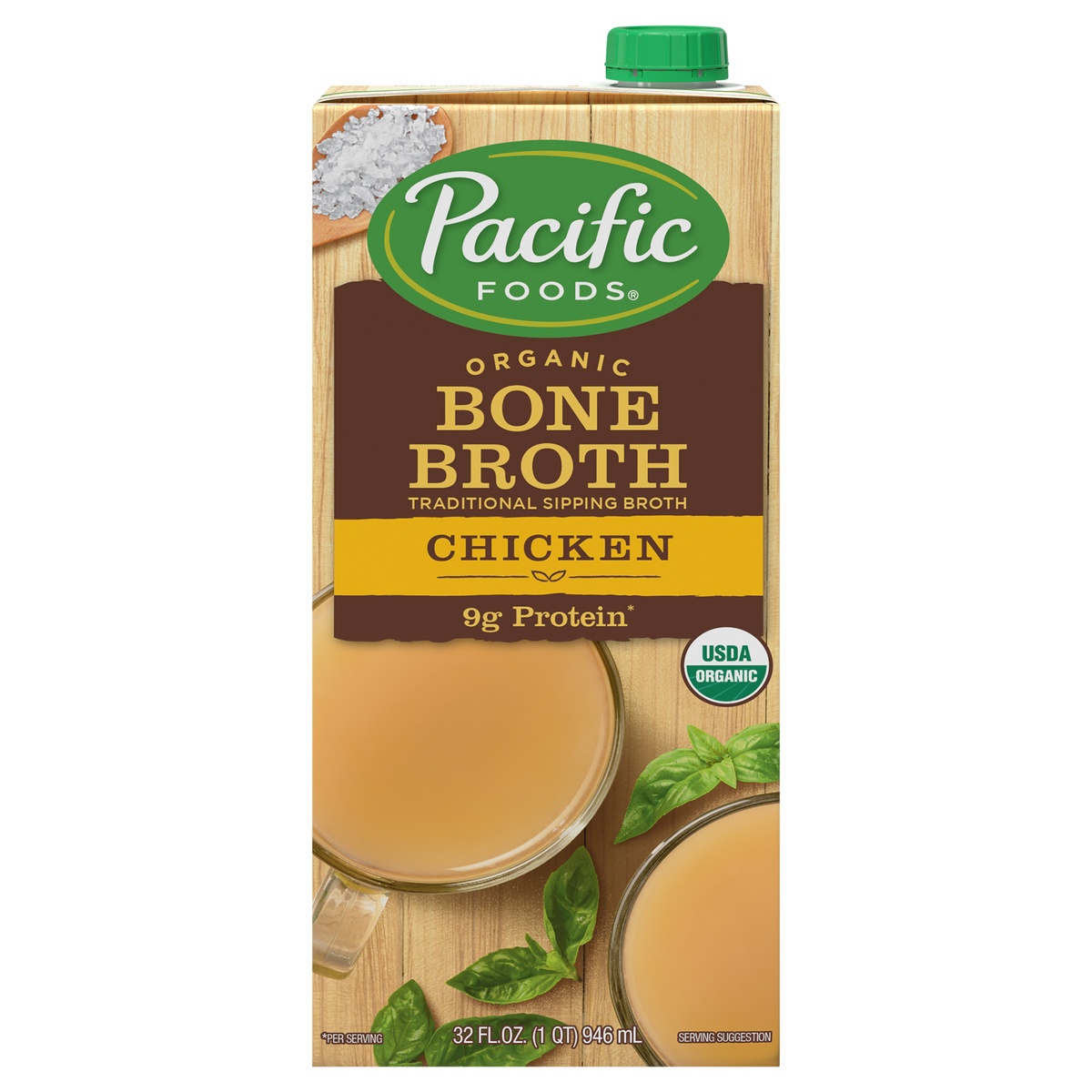 Pacific Foods Organic Chicken Bone Broth 32 Fl Oz 32 Fl Oz | Shipt