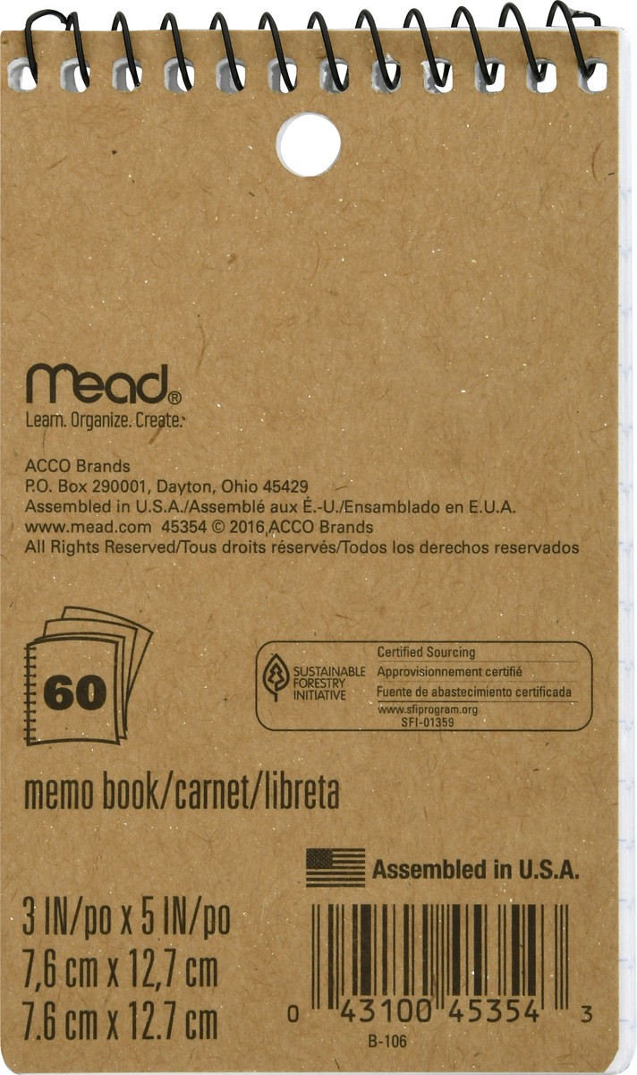 slide 3 of 11, Mead Spiral Memo Books, 1 ct