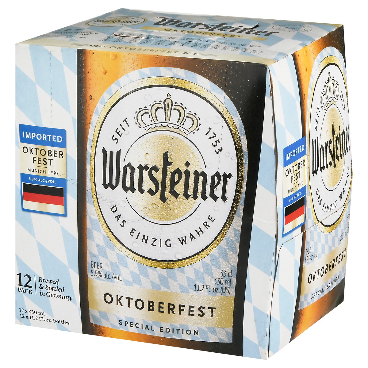 slide 3 of 9, Warsteiner Oktoberfest Beer 12 Pack 12 - 11.2 fl oz, 12 ct; 12 oz