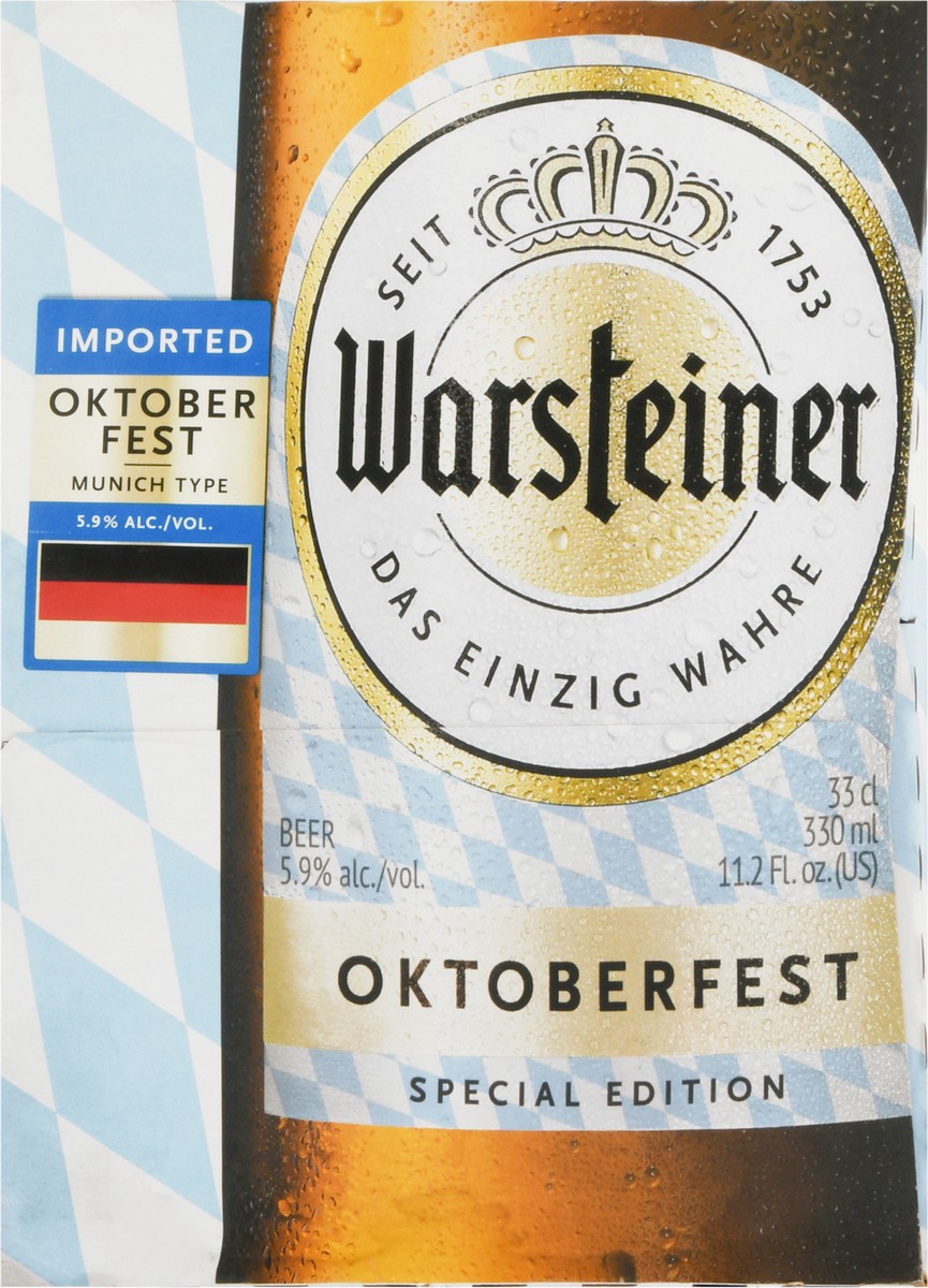 slide 6 of 9, Warsteiner Oktoberfest Beer 12 Pack 12 - 11.2 fl oz, 12 ct; 12 oz