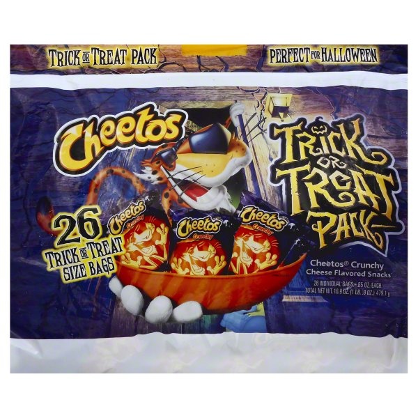 slide 1 of 3, Cheetos Cheese Flavored Snacks, Crunchy, Trick or Treat Pack, 16.9 oz