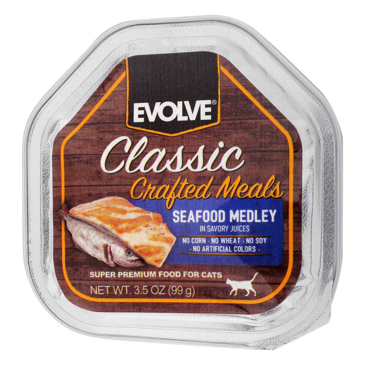 slide 3 of 9, Evolve Cat Cups Seafood, 1 ct