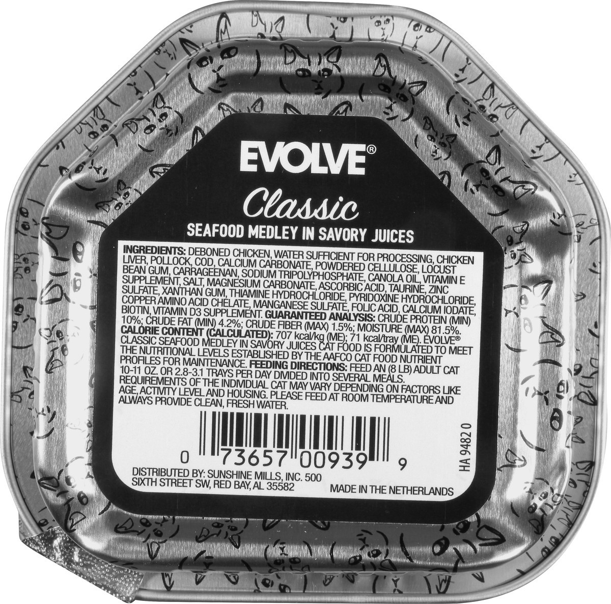 slide 6 of 9, Evolve Cat Cups Seafood, 1 ct