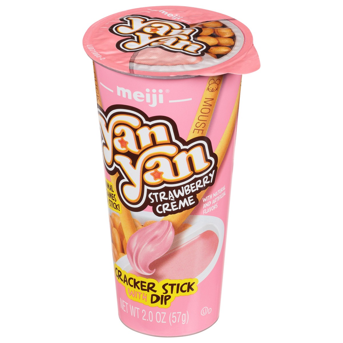 slide 5 of 9, Yan Yan Strawberry Creme Cracker Stick with Dip 2.0 oz, 2 oz