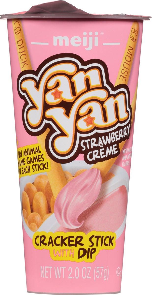 slide 3 of 9, Yan Yan Strawberry Creme Cracker Stick with Dip 2.0 oz, 2 oz