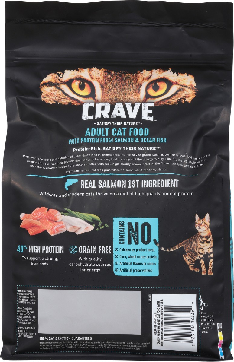 slide 5 of 9, CRAVE Adult Satisfy Their Nature Cat Food with Protein from Salmon & Ocean Fish 4 lb, 4 lb