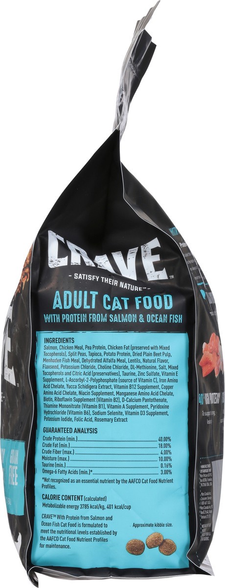 slide 8 of 9, CRAVE Adult Satisfy Their Nature Cat Food with Protein from Salmon & Ocean Fish 4 lb, 4 lb