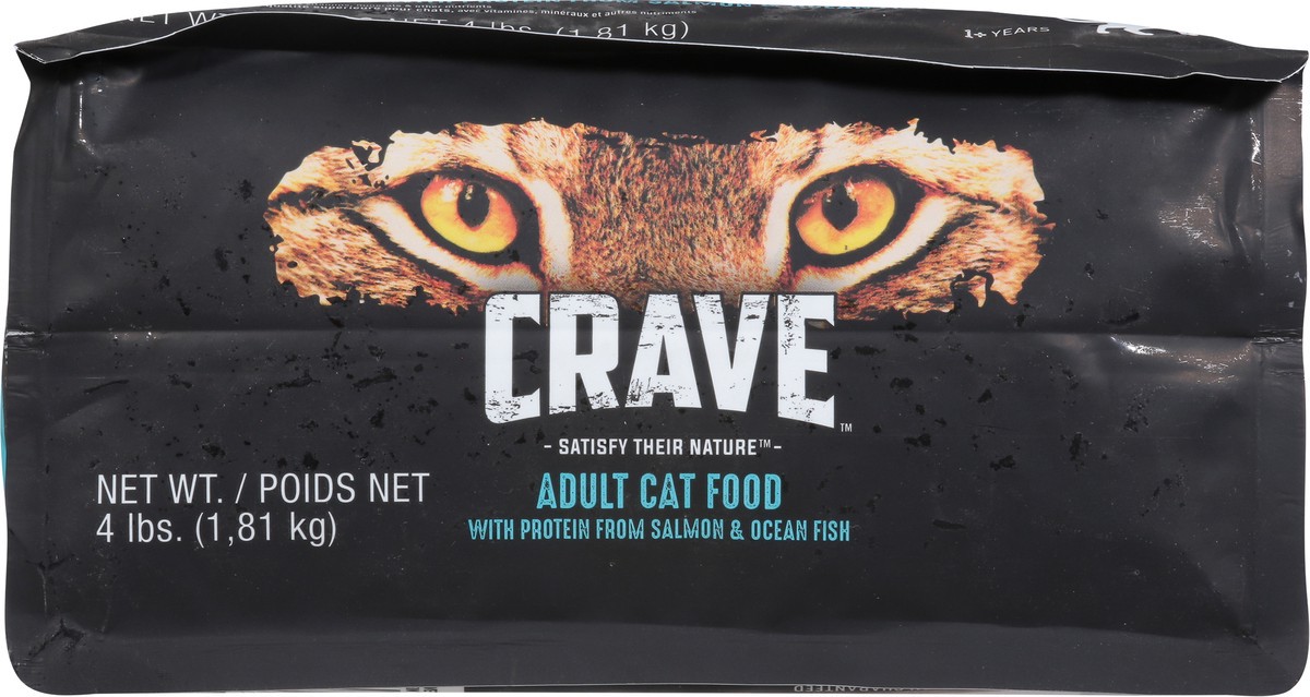 slide 9 of 9, CRAVE Adult Satisfy Their Nature Cat Food with Protein from Salmon & Ocean Fish 4 lb, 4 lb