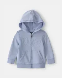 OshKosh Baby Logo Zip-Up Hoodie - Blue - 18M