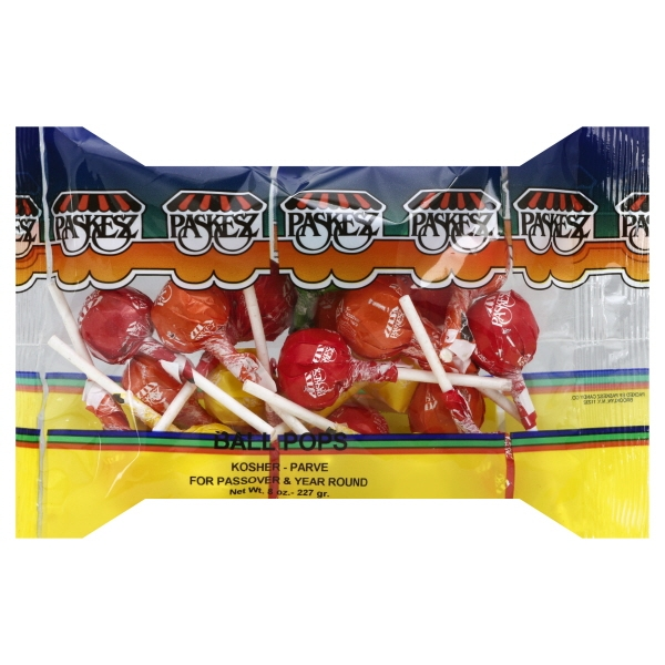 slide 1 of 1, Paskesz Lollipops Assorted Passover, 8 oz