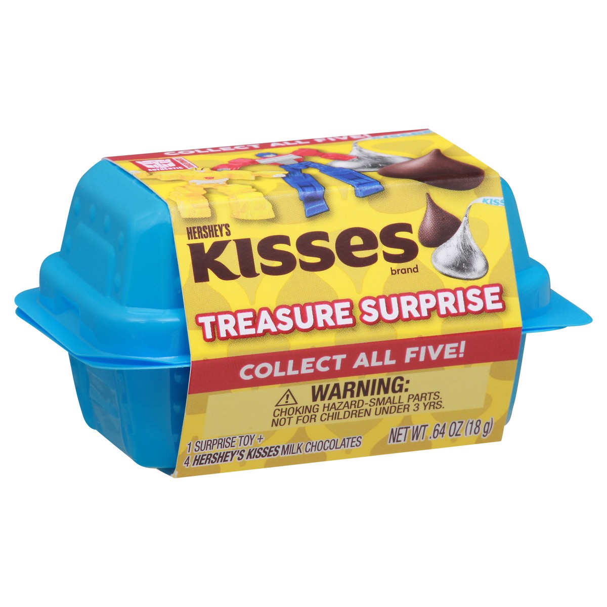 slide 7 of 9, Hershey's KISSES Treasure Surprise Transformers Milk Chocolate Candy, 0.64 oz, Box, 0.64 oz