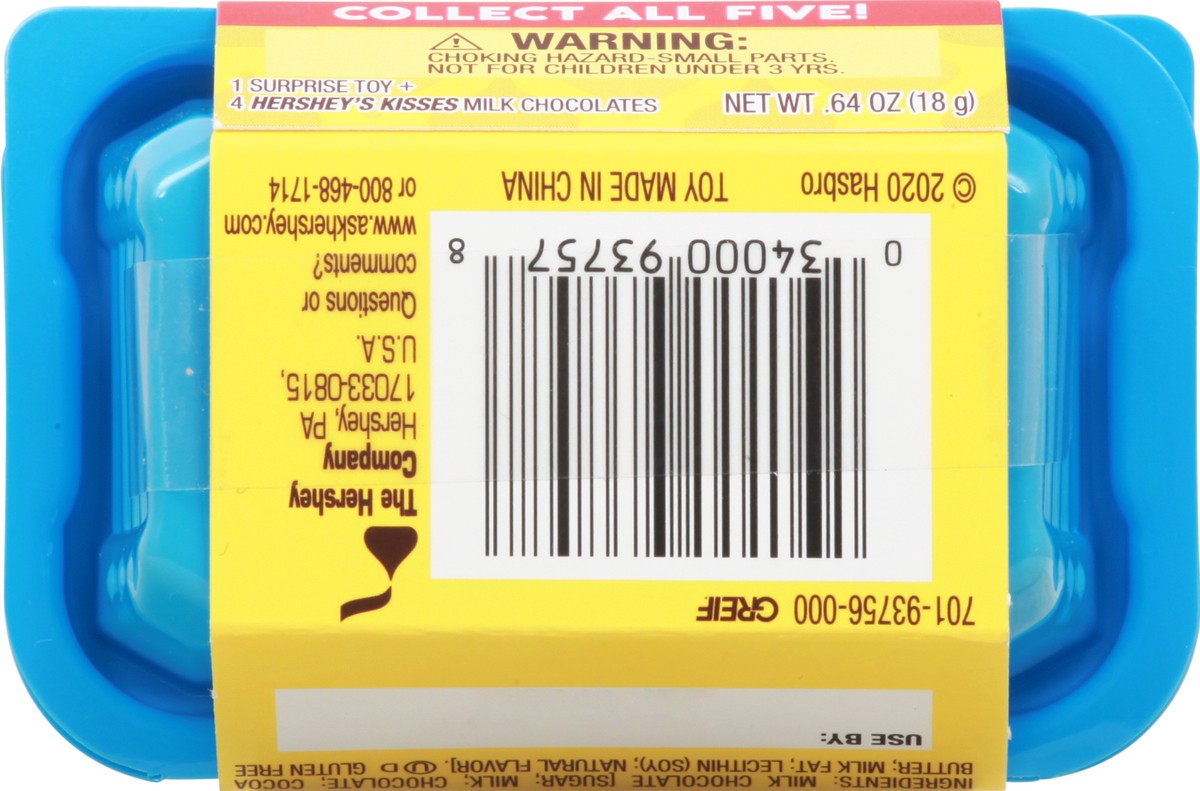 slide 6 of 9, Hershey's KISSES Treasure Surprise Transformers Milk Chocolate Candy, 0.64 oz, Box, 0.64 oz