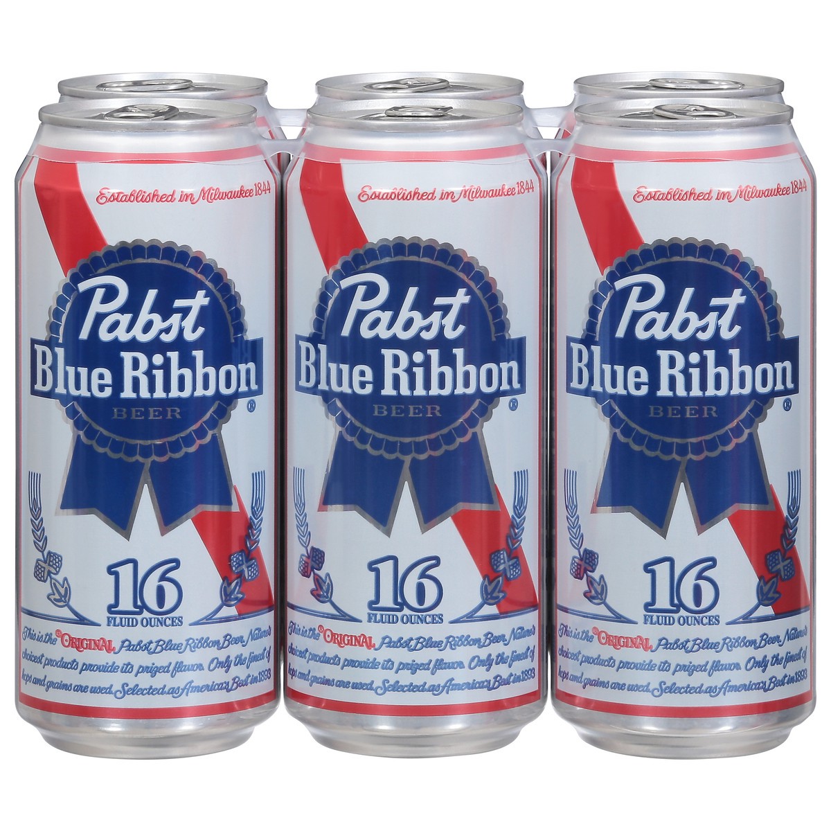 slide 1 of 9, Pabst Beer 6 - 16 fl oz Cans, 6 ct; 16 oz