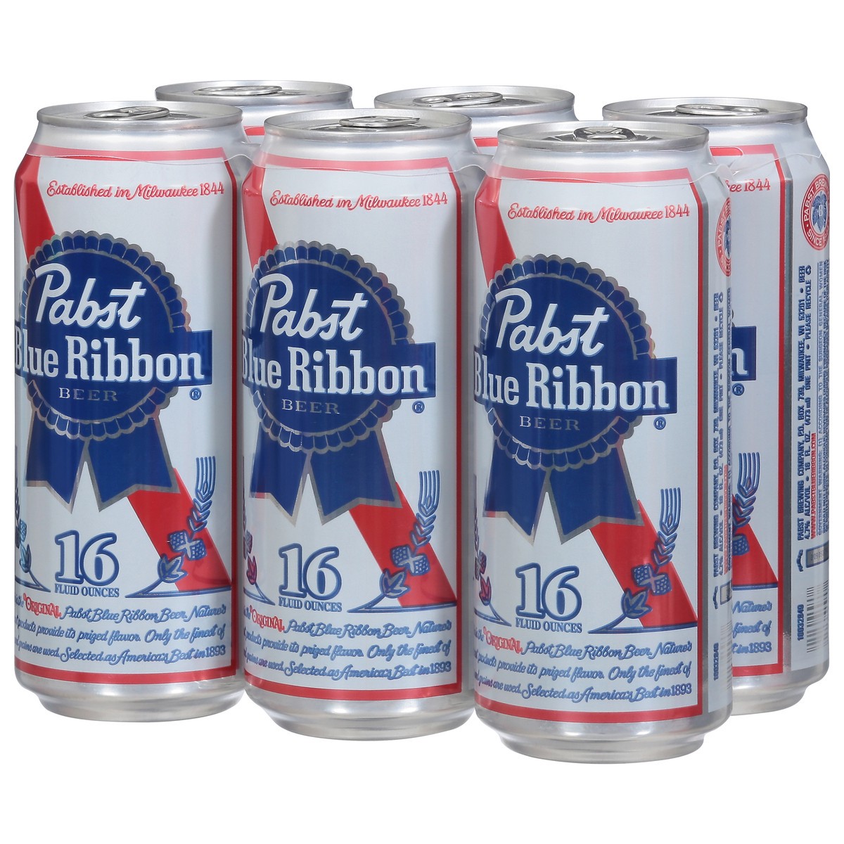 slide 9 of 9, Pabst Beer, 6 Pack, 16 fl oz Cans, 4 ct; 16 oz