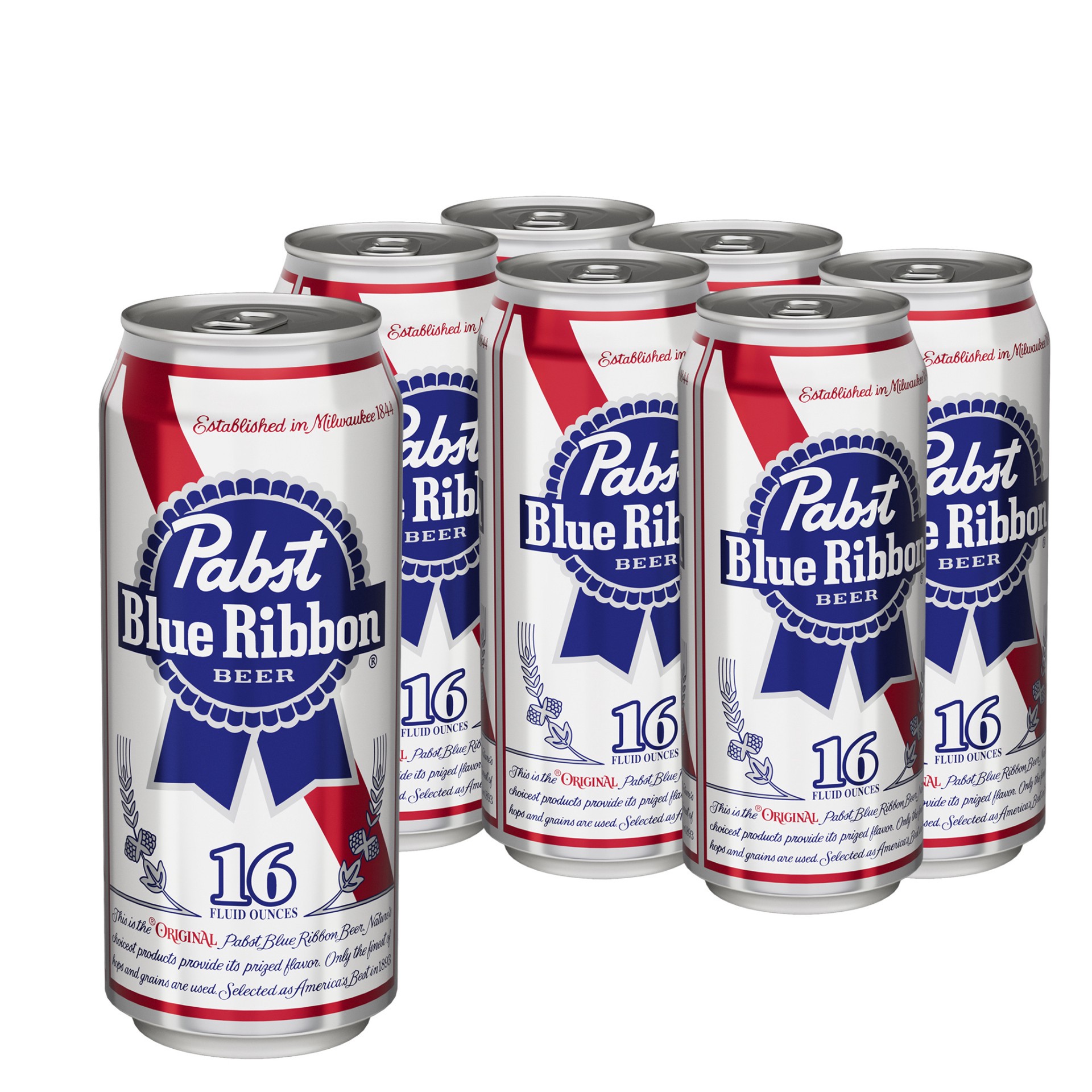 slide 1 of 9, Pabst Beer, 6 Pack, 16 fl oz Cans, 4 ct; 16 oz
