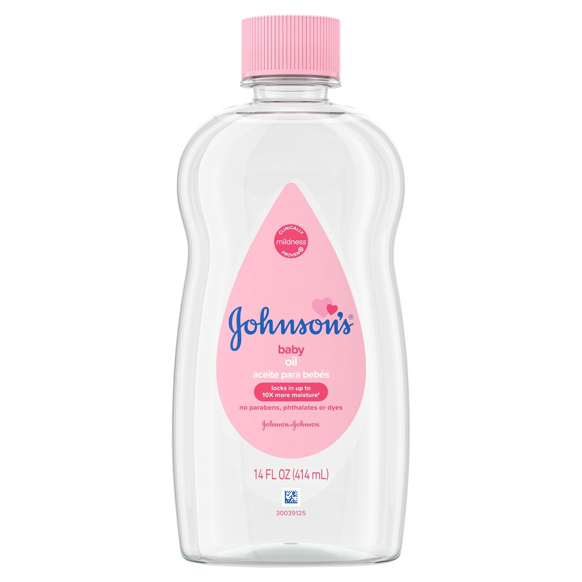 slide 1 of 7, Johnson's Oil, Pure Mineral Oil to help Prevent Moisture Loss for baby, Kids & Adults, Gentle & Soothing Baby Massage Oil for Dry Skin Relief, Original Scent, 14 fl. oz, 14 fl oz