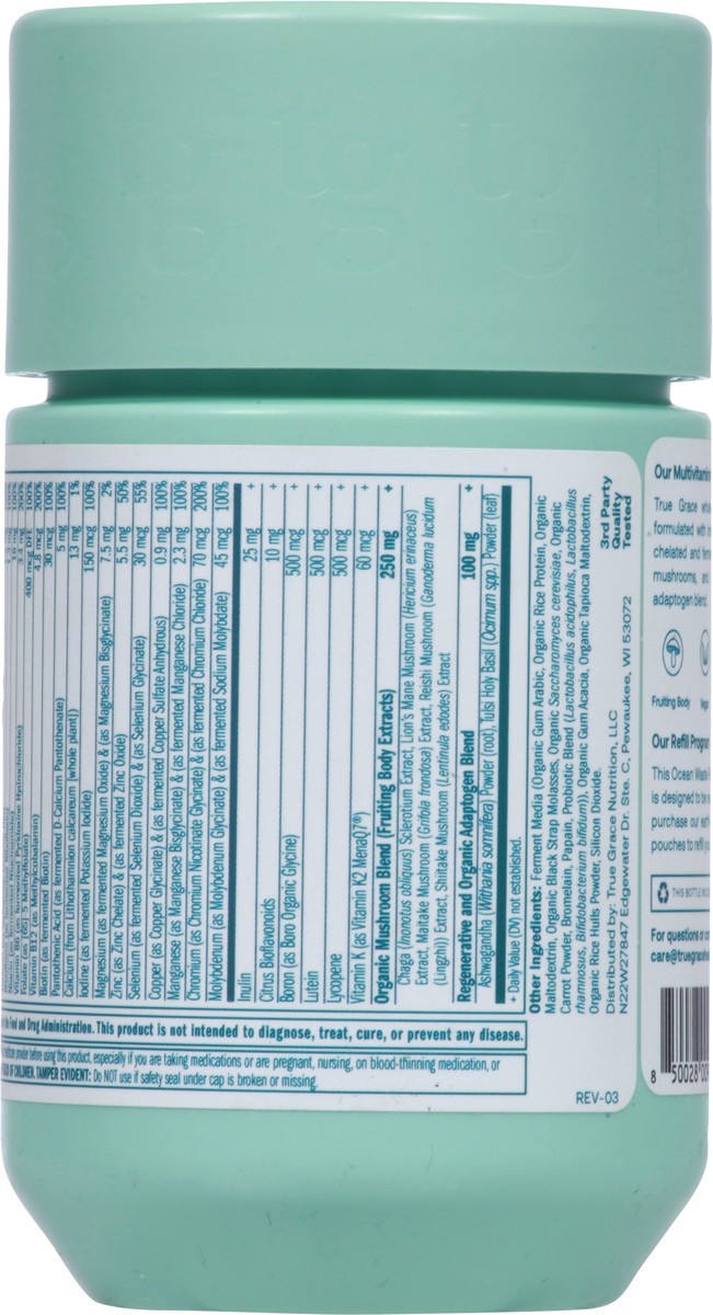 slide 12 of 12, True Grace One Daily Men's 40+ Multivitamin 30 Vegan Tablets, 1 ct