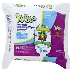 Kandoo Cleansing Wipes 100 ea