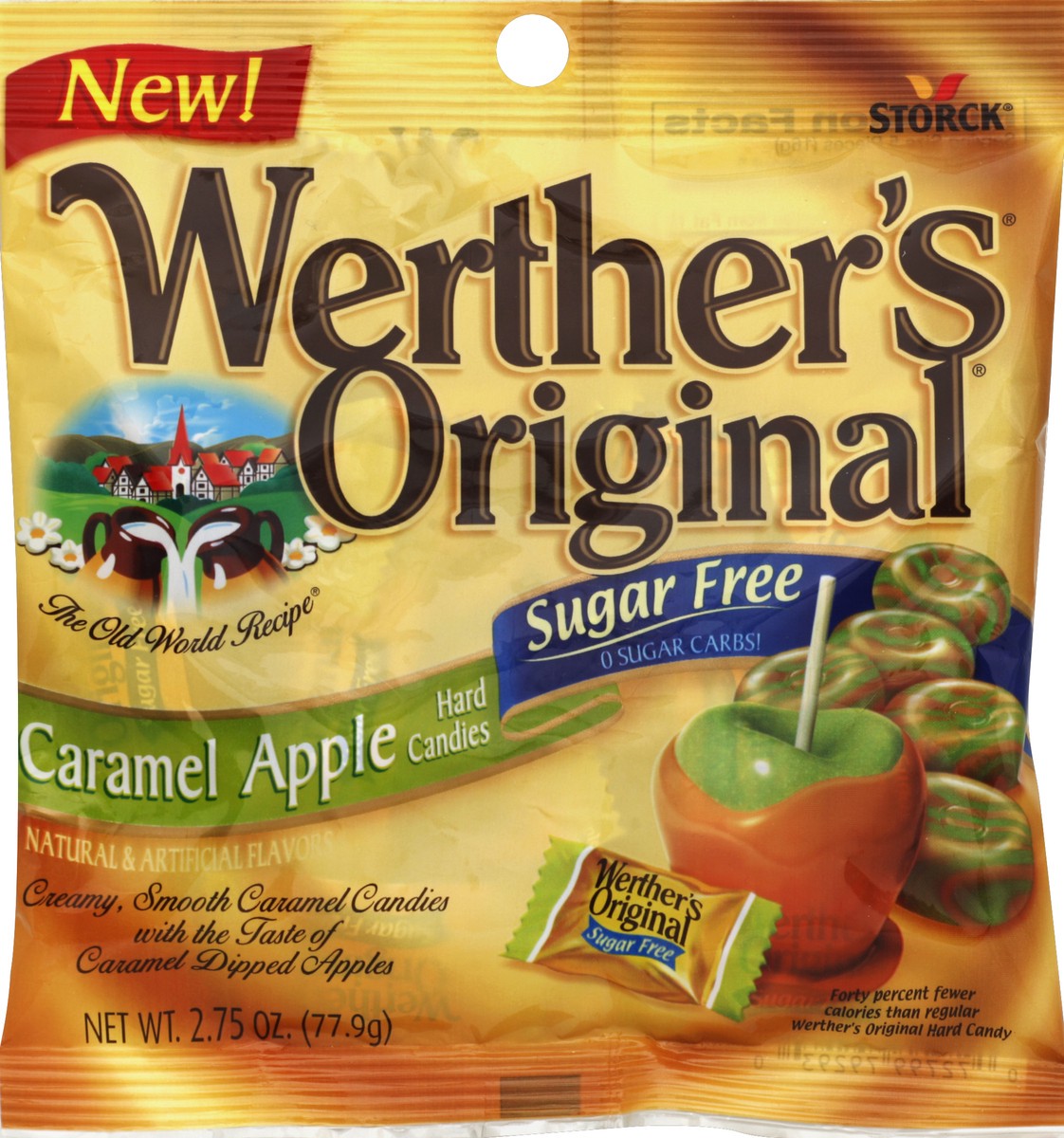 slide 3 of 3, Werther's Original Caramel Apple Sugar-Free Hard Candies, 2.75 oz