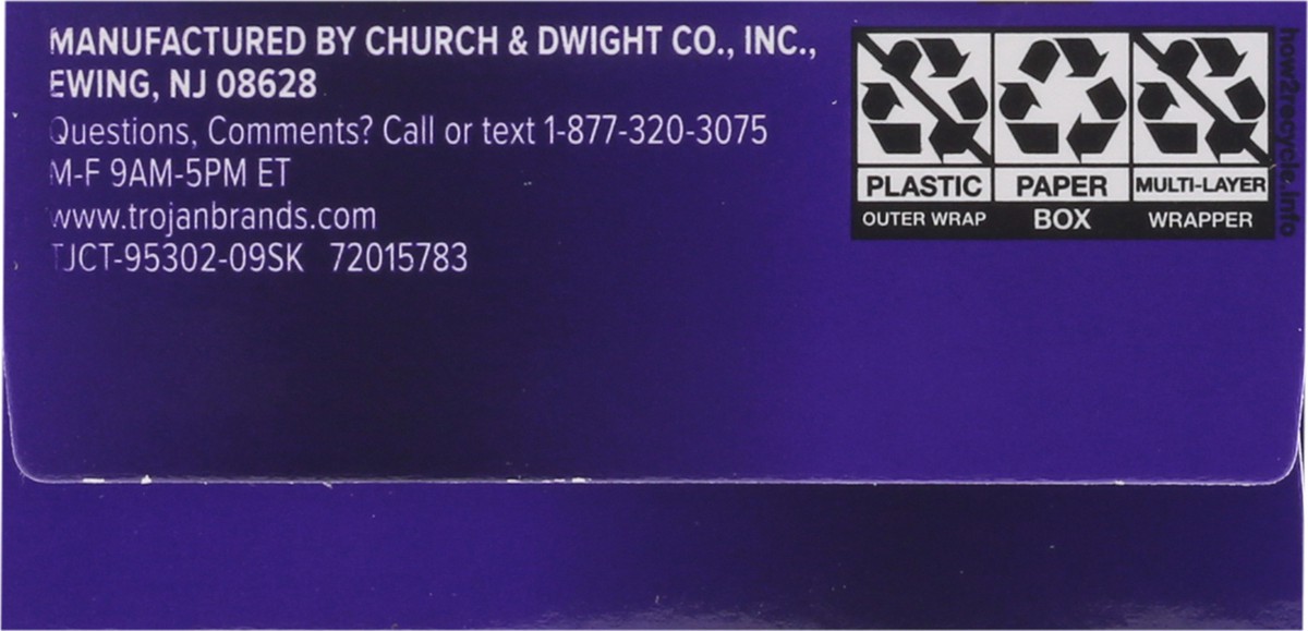 slide 3 of 12, Trojan Pleasure Variety Pack Lubricated Condoms, 12 Count, 1 Pack, 12 ct