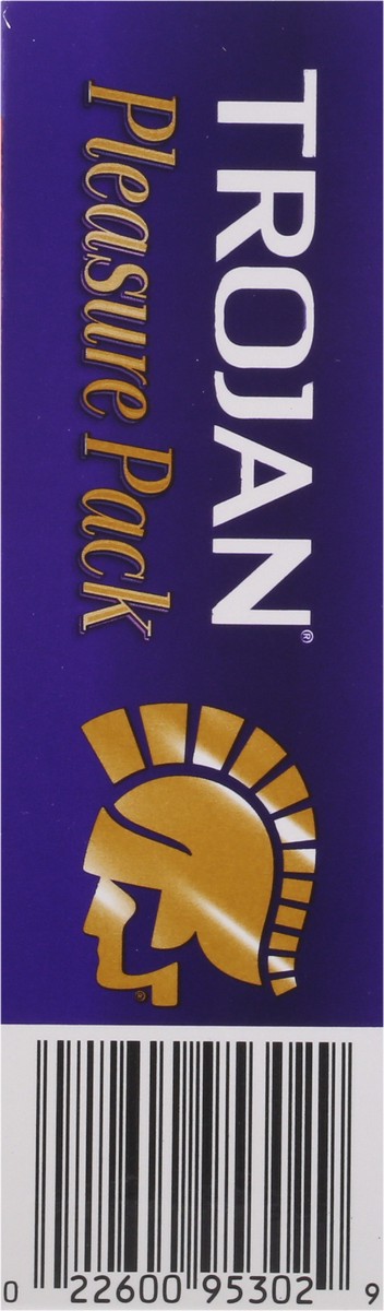 slide 7 of 12, Trojan Pleasure Variety Pack Lubricated Condoms, 12 Count, 1 Pack, 12 ct