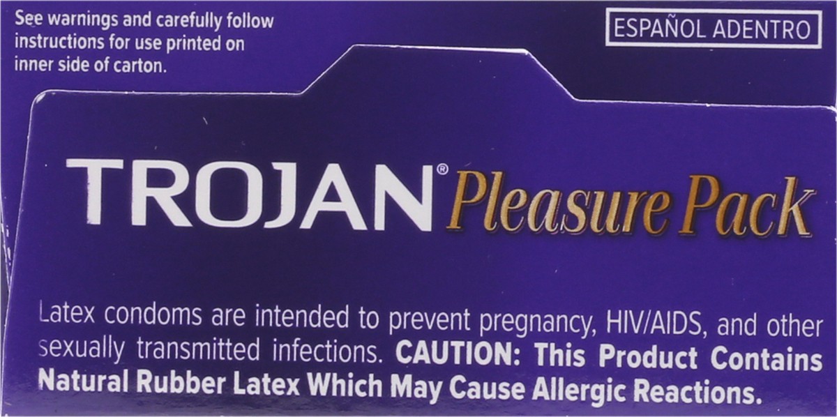 slide 2 of 12, Trojan Pleasure Variety Pack Lubricated Condoms, 12 Count, 1 Pack, 12 ct