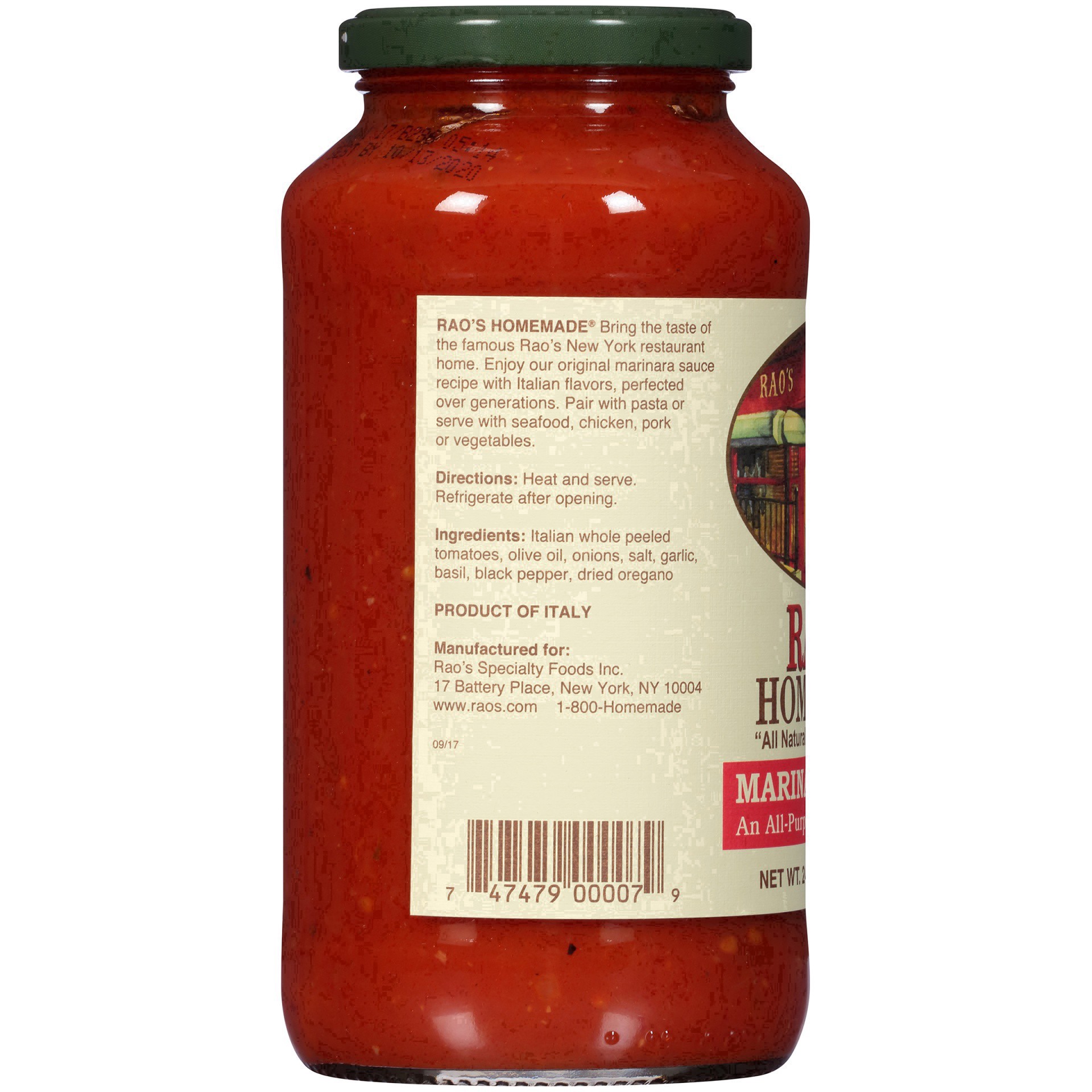 slide 5 of 85, Rao's Homemade Marinara Sauce | 24 oz | All Purpose Tomato Sauce | Pasta Sauce | Carb Conscious, Keto Friendly | All Natural, Premium Quality | With Italian Tomatoes & Olive Oil, 24 oz