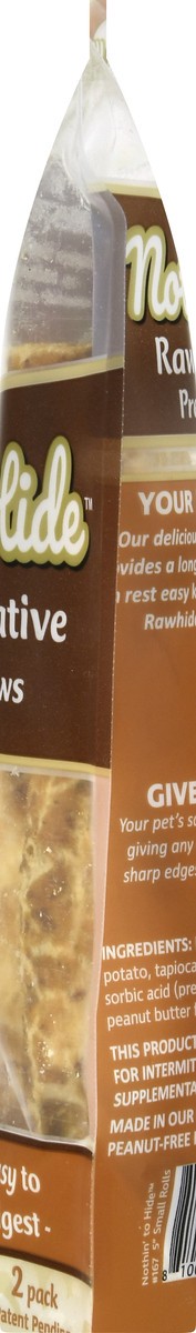 slide 9 of 9, Fieldcrest Farms Nothin' to Hide 2 Pack Rawhide Alternative Premium Peanut Butter Flavor Dog Chews 2 ea, 2 ct