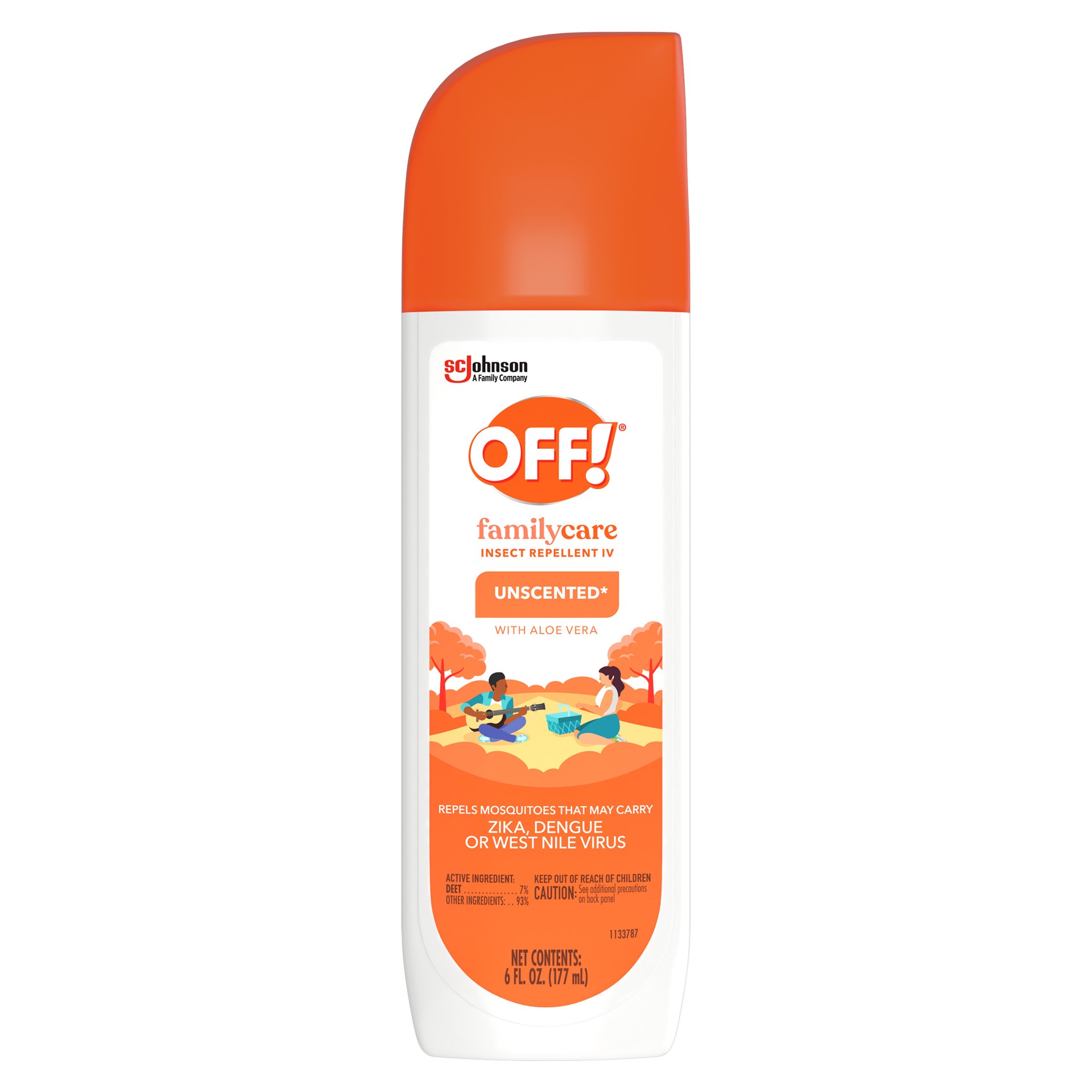 slide 5 of 5, OFF! FamilyCare Mosquito Repellent Unscented Bug Spray, 6 oz, 6 fl oz
