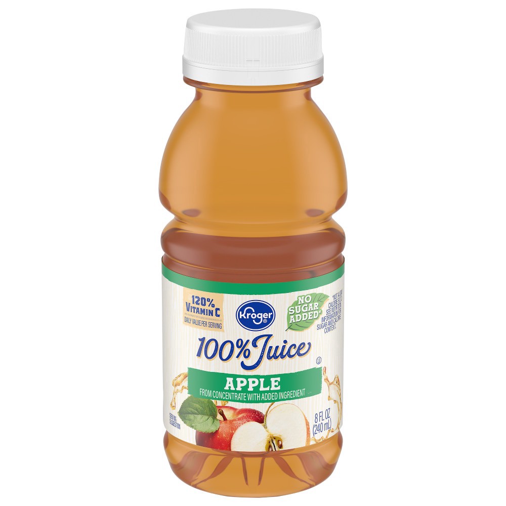 slide 3 of 4, Kroger Apple Juice - 8 oz, 8 oz